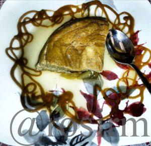 quesillo de manzanas